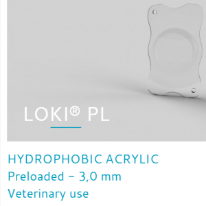 LOKI Preloaded IOL for Dogs (Veterinary IOL)(Cristalens)