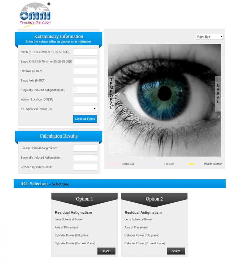 Axis Toric IOL  Based Calculator IOLS Directory